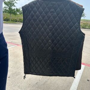 Quilted Black Vest